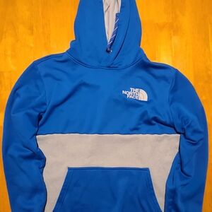The North Face Blue and Gray Hoodie